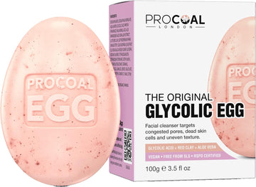 Salicylic Egg, Natural Salicylic Acid Soap 100G By Procoal - Salicylic Acid Face & Body Wash For Combination, Oily, Blemish Prone Complexion, Vegan Face Soap & Cruelty-Free