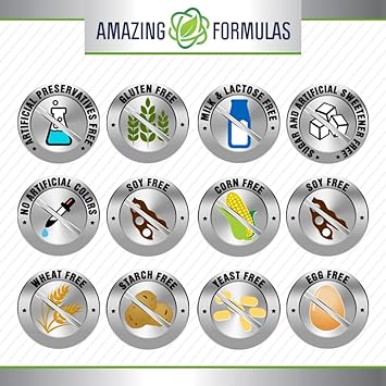 Amazing Formulas Taurine Amino Acid Supplement | 1000 Mg Per Serving | 100 Capsules | Non-Gmo | Gluten-Free | Made In Usa : Health & Household