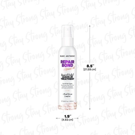Marc Anthony Repairing Leave-In Conditioner, 8.45 Fl Oz - Repairs, Strengthens & Maintains Bonds Within Hair - Eliminates Frizz, Flyaways & Reduce Breakage - Dry & Damaged Hair