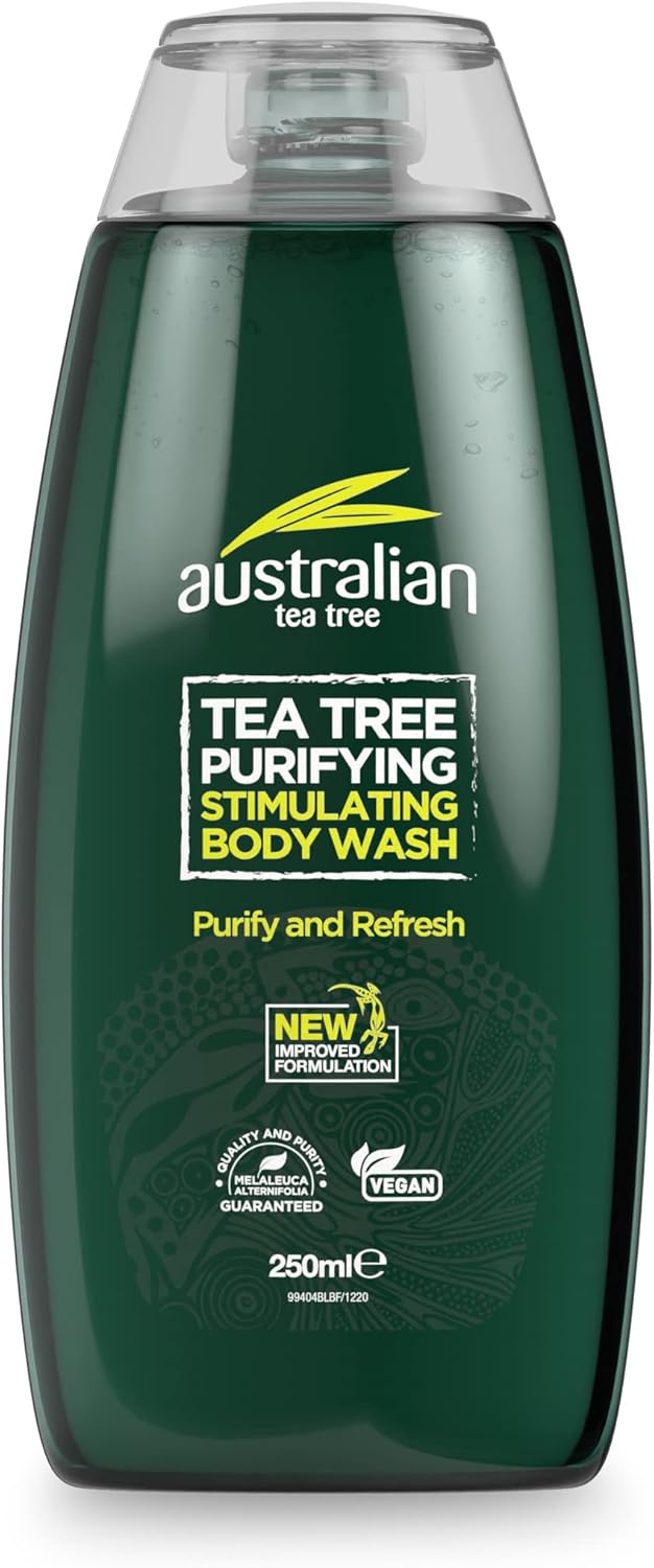 Australian Tea Tree Body Wash, Purifying, Natural, Vegan, Cruelty Free, Paraben And Sls Free, Stimulating, 250 Ml