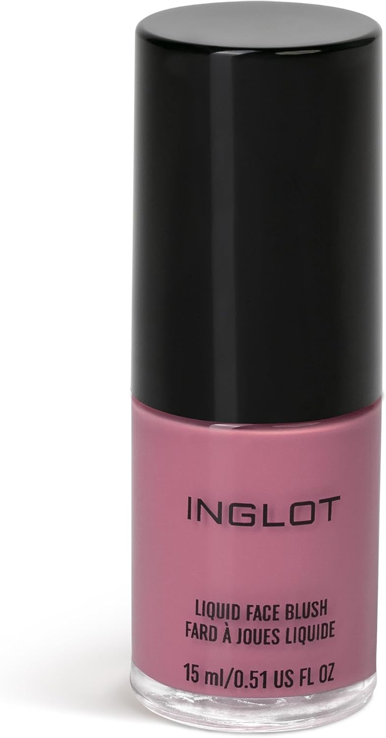 Inglot Liquid Face Blush – Long-Lasting And Buildable Blush For A Radiant Glow | Lightweight Formula For A Natural Flush | Creamy, Blendable Blush For Smooth And Dewy Finish | 15 Ml | 96