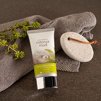 Wild Ferns Rotorua Mud Facial Wash Crème With Lime Blossom, 130Ml