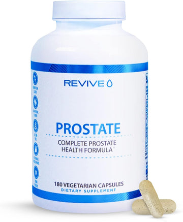 Revive MD Prostate Supplements for Men - Maintain Healthy Prostate-Specific Antigen (PSA) Levels, Estrogen Levels & Urinary Flow - Saw Palmetto & Beta Sitosterol for Prostate Health Support