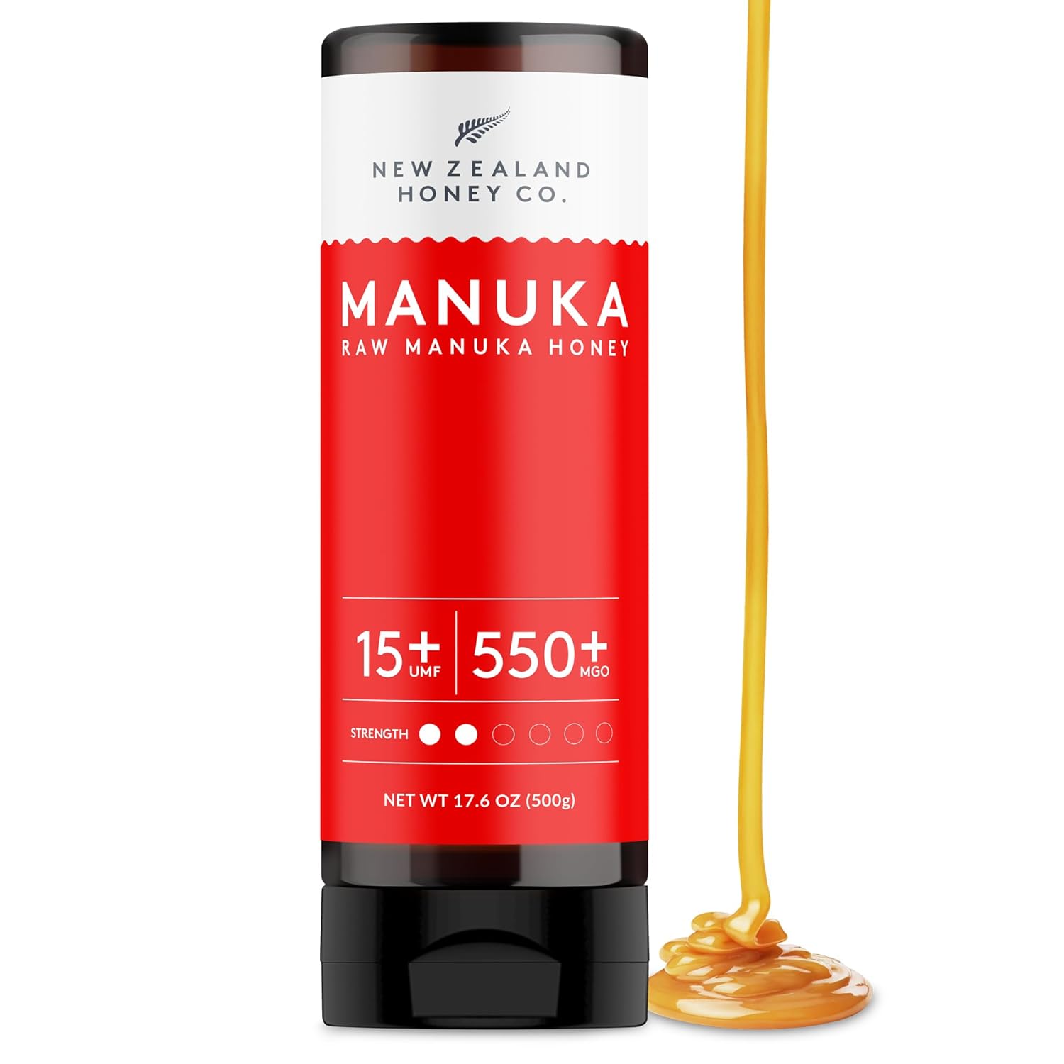 New Zealand Honey Co. Manuka Honey Umf 15+ Squeezy | 500G | 17.6Oz