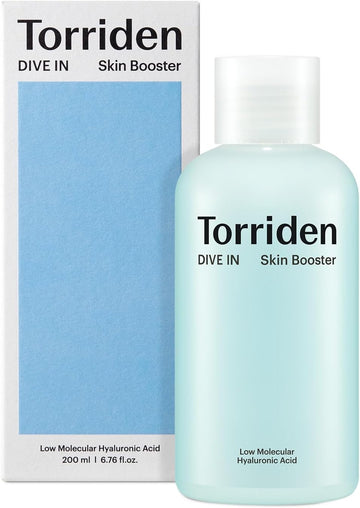 Torriden Dive-In Hyaluronic Acid Skin Hydrating Booster 6.76 Fl Oz | Deep Nourishing Facial Moisturizing Toner For Dry, Sensitive Skin | Hyaluronic Acid, Panthenol, Ceramide