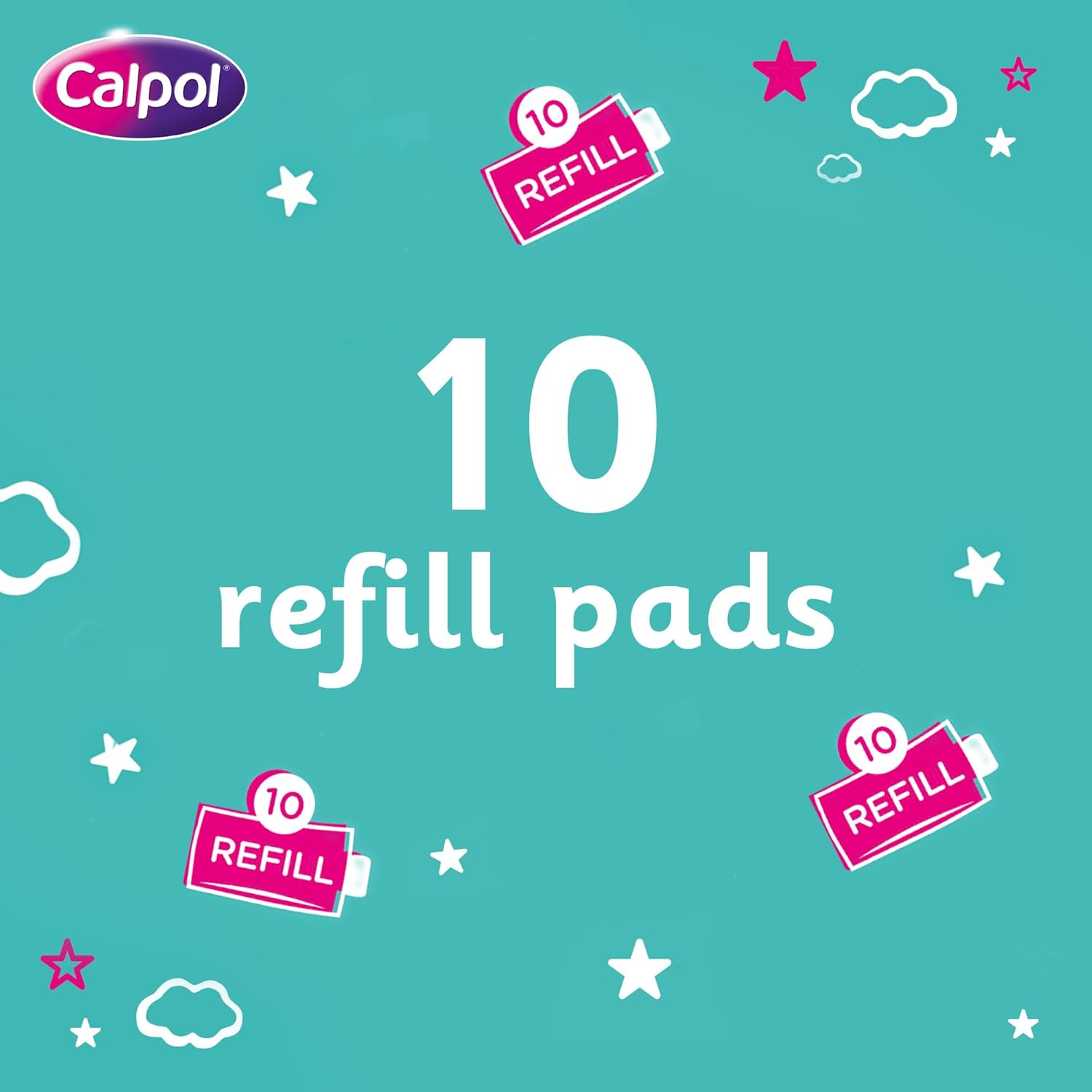 Calpol Vapour Plug Refill Pads Lavender & Chamomile 3+ Months, Pack Of 10