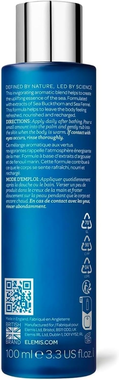 Elemis Cellutox Active Body Oil | Lightweight, Scented Anti-Cellulite Oil Deeply Nourishes, Detoxifies, And Stimulates The Body And Mind | 100 Ml , 3.3 Fl Oz (Pack Of 1)