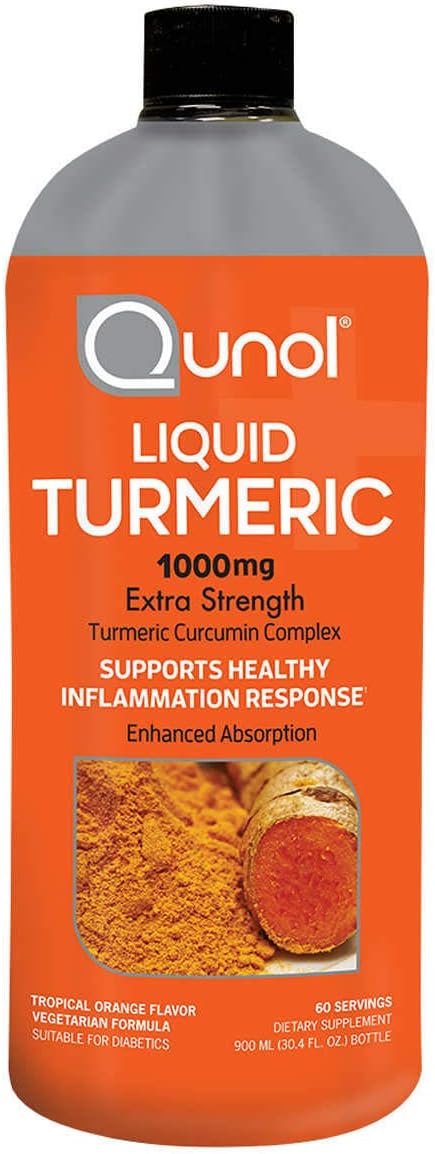 Qunol Liq Turmeric For Dietary, Contains Water, Xylitol, Natural Avor, Citric Acid, Potassium Sorbate, Luo Han Guo Extract, 1,000 Mg, 30.4 S