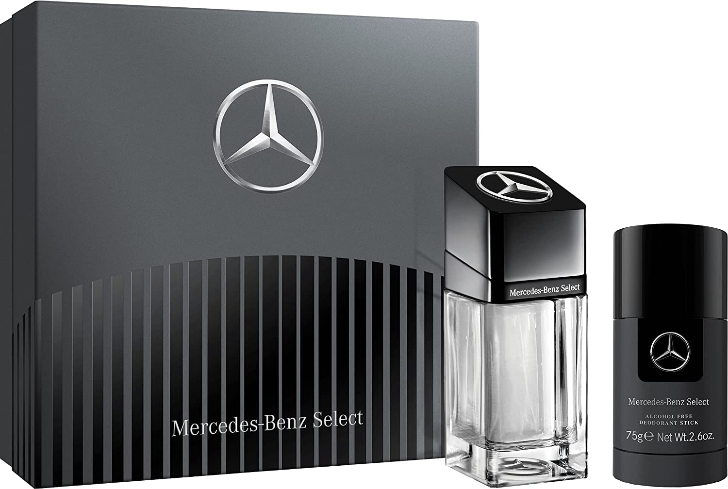 Mercedes-Benz Select - Eau De Toilette For Men - Long Lasting Mens Fragrance With Bergamot, Mint, Musk Notes - Fruity Woody Cologne For Men - 1.7 Oz : Beauty & Personal Care