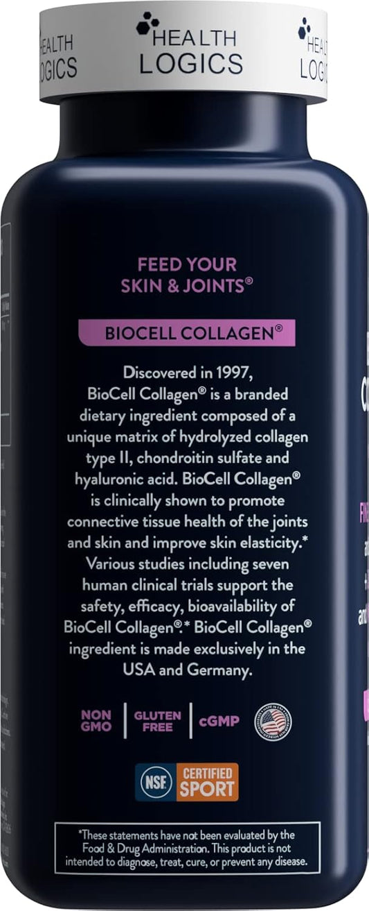Health Logics Biocell Collagen Joint And Skin Care 120 Capsules