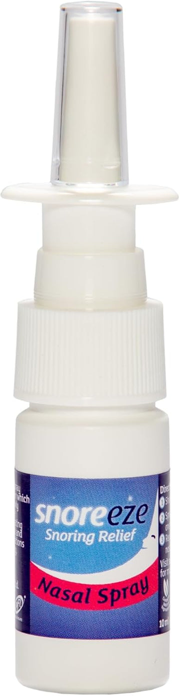 Snoreeze Anti-Snoring Nasal Spray - Hydrating Spray For Blocked Nose & Nasal Congestion Relief - Use With Mobile App To Stop Snoring - 10Ml, 25 Nights Use