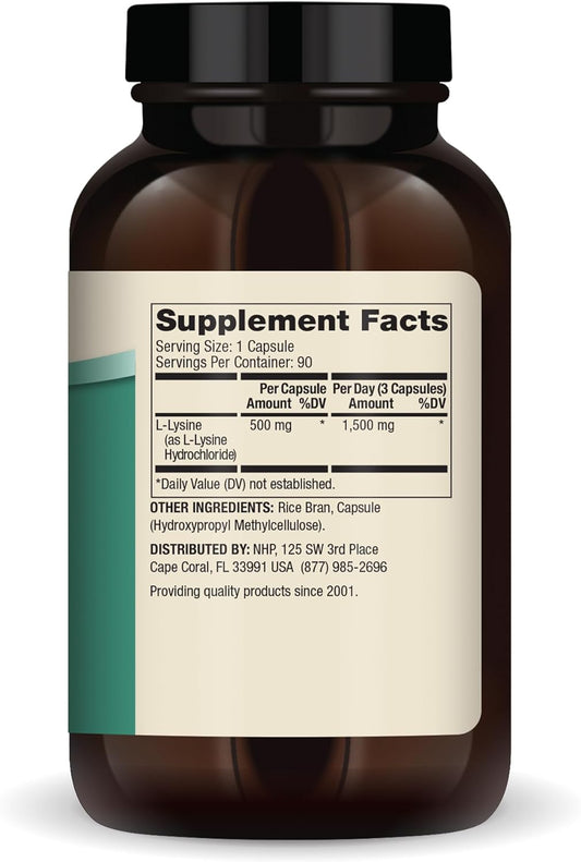 Dr. Mercola L-Lysine, 30 Servings (90 Capsules), 1,500 mg Per Day, Dietary Supplement, Supports Immune and Metabolic Health, Non-GMO