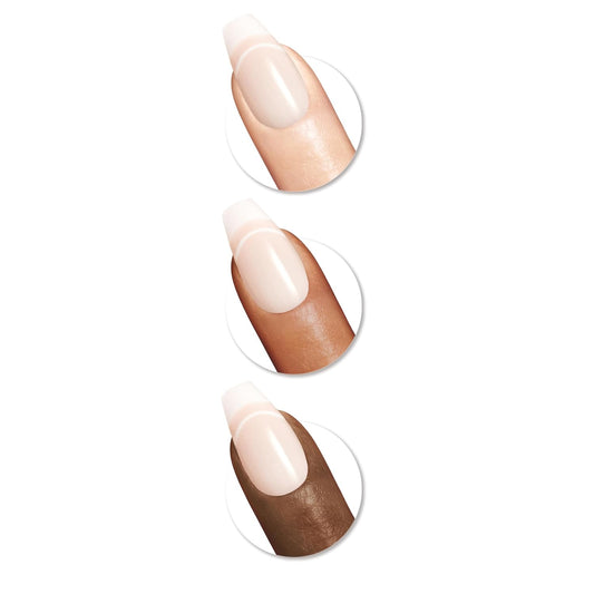 Sally Hansen Salon Effects® Perfect Manicure, On Pointe, Press On Nails, Coffin Shaped, Non-Damaging Adhesive Tabs, File, And Alcohol Pad Included