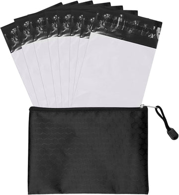 Feminine Personal Disposal Bags,5 * 8 inches Tampon Disposal Bags Pack of 100 White Opaque Seal Discreet Disposal Bags for Tampons,Sanitary Pads,Sanitary Liners(with Black Storage Bag)