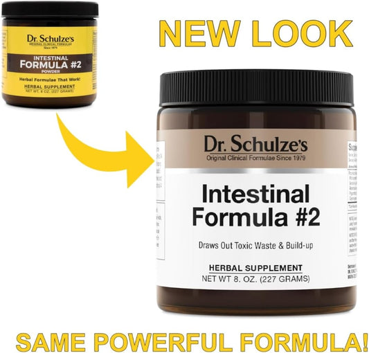 Dr. Schulze's | Intestinal Formula #2 | Herbal Colon Cleanse Formula | 8 Oz. Jar