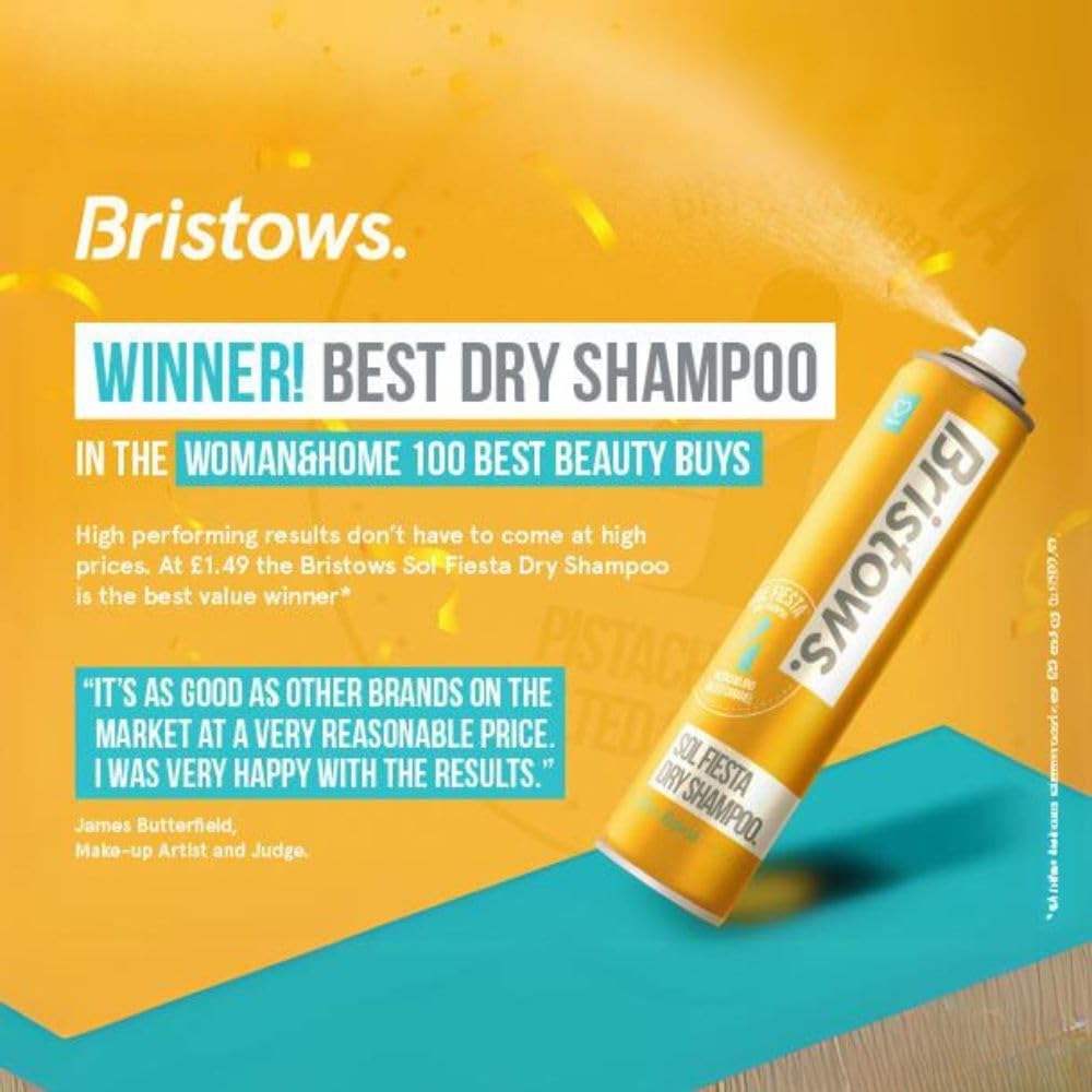 Bristows Heat Protection Sol Fiesta Spray, sweet notes of salted caramel and pistachio. Protects up to 200 degrees, infused with Pro Vitamin B5, heals & protects hair. 200ml : Amazon.co.uk: Beauty