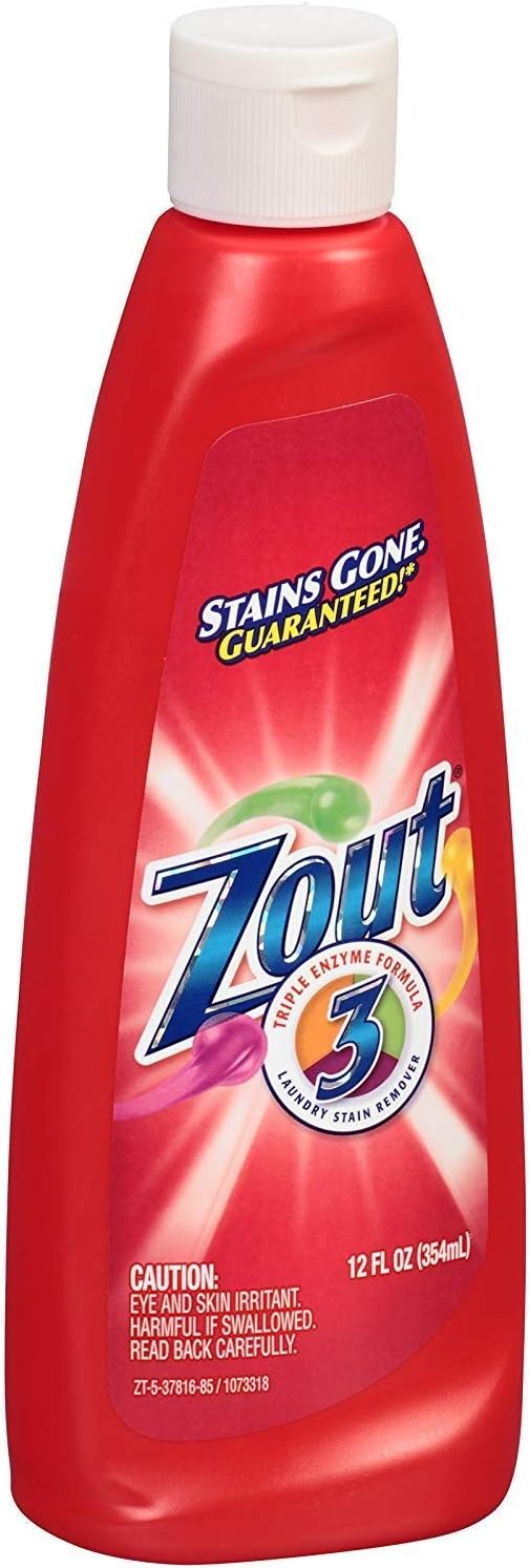Zout Triple Enzyme Formula Laundry Stain Remover, 12 Oz (Pack of 3)
