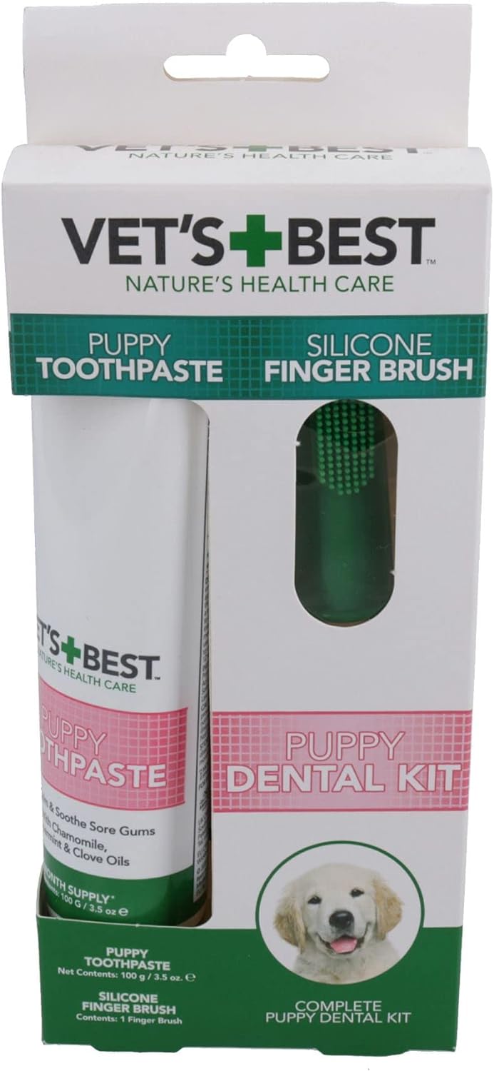 Vet’s Best Puppy Toothpaste| Teeth Cleaning and Fresh Breath Dental Care Gel, 100 g?80380-6p