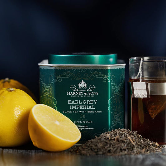 Harney & Sons Hrp Earl Grey Imperial Tea Tin | 30 Sachets, Historic Royal Palaces Collection