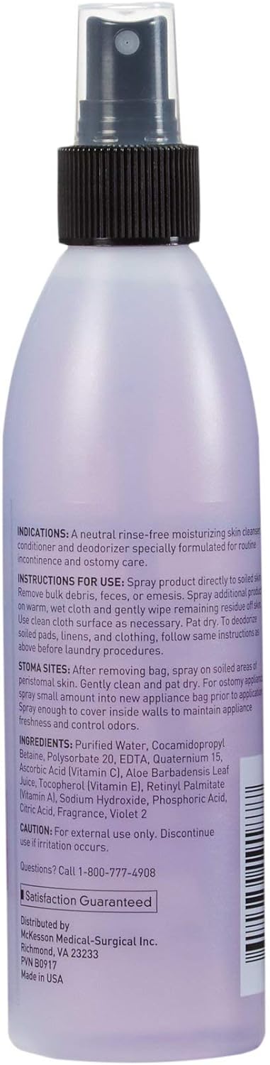 McKesson Perineal Skin Cleanser, Rinse-Free, Fresh Scent, 8 oz, 5 Count