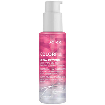Joico Colorful Glow Beyond Anti-Fade Serum | For Color-Treated Hair | Preserve Hair Color | Prevent Fading | Boost Vibrancy & Softness | With Camellia Oil & Pomegranate Fruit Extract | 2.13 Fl Oz