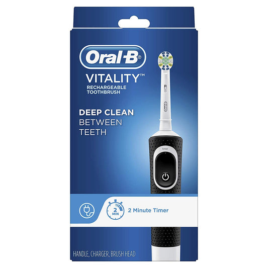 Oral-B Vitality Flossaction Electric Toothbrush With Replacement Brush Head, Black