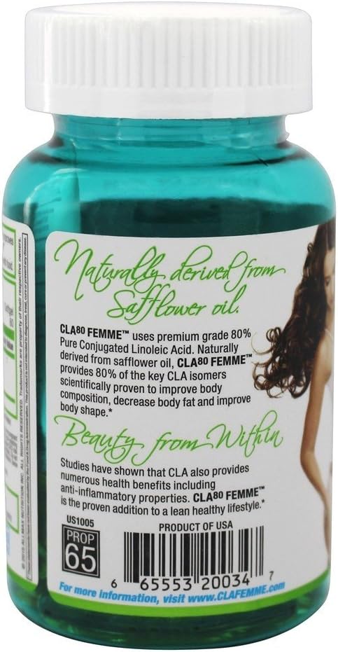 ALLMAX Nutrition Femme CLA80 Femme Premium Grade CLA 1,000 mg 60 Softgels : Health & Household