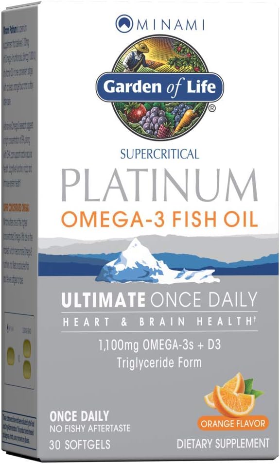 Garden of Life Minami Supercritical Platinum Omega 3 Fish Oil Suppleme