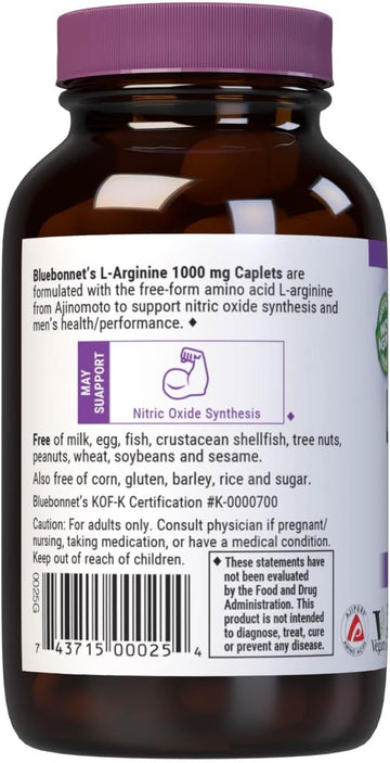 Bluebonnet Nutrition L-Trypotophan 500Mg, For Neurotransmitting Support*, Supports Positive Mood*, Soy-Free, Gluten-Free, Non-Gmo, Kosher Certified, Vegan, White 60 Vegetable Capsules, 60 Servings