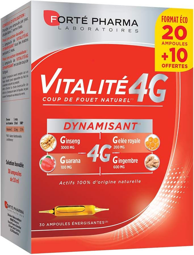 Forté Pharma Vitality 4G 30 Energizing Phials