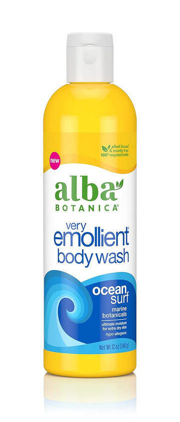 Alba Botanica Very Emollient Body Wash, Ocean Surf, 12 Oz