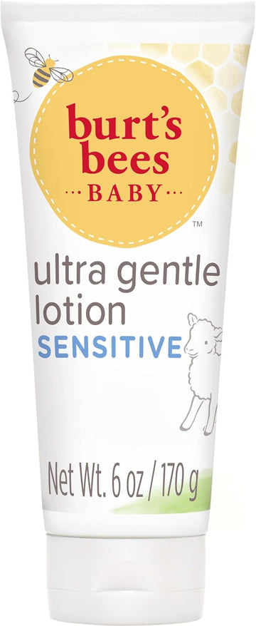 Burt'S Bees Baby Ultra Gentle Lotion With Aloe For Sensitive Skin, Pediatrician Tested, 99.0% Natural Origin, 6 Ounces