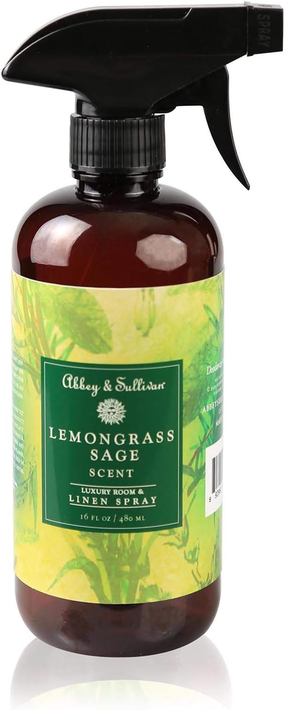 Abbey & Sullivan Linen Spray, Lemongrass Sage, 16 oz. : Health & Household