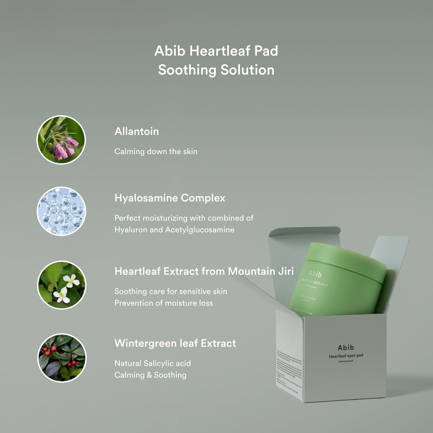 Abib Heartleaf Spot Pad Calming Touch 80 Pads I Toner Pads for Face, Redness Relief, Instant Calming, Moisturizing Facial Toner, Light Texture, Easy to use : Beauty & Personal Care