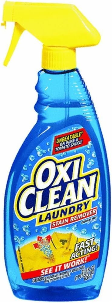 OxiClean® Laundry Stain Remover Spray, 21.5 fl oz (636 ml) (Pack of 2) : Health & Household