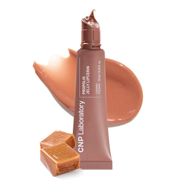 Cnp Propolis Jelly Tinted Lipcerin™ - 03 Caramel Pudding, Hydrating Lip Balm & Gloss With Manuka Honey + Hyaluronic Acid, Korean Skincare, 0.3 Fl.Oz
