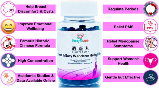 Xiao Yao Wan ???- Free & Easy Wanderer Herbal Pills - Support Irregular Cycles, Premenstrual Syndrome, Stress, Breast discomfort, Menopause - Promote Women's Health - All Natural -200ct (1)