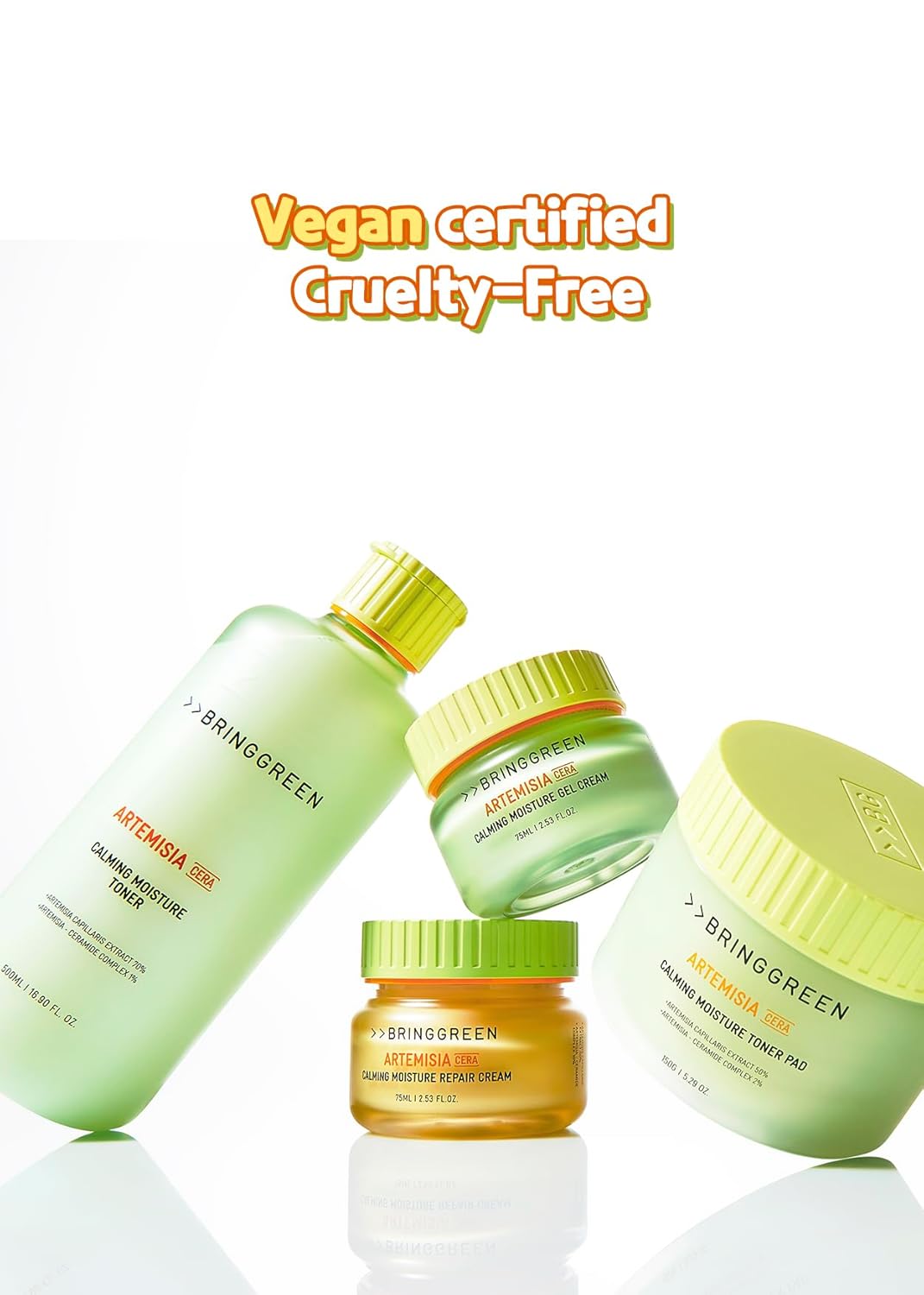 Bring Green Artemisia Cera Calming Moisture Repair Cream | Vegan Daily Skincare For Redness Relief, Soothing & Hydrating Sensitive Skin, Irritated Skin, Moisturizer For Dry, Oily Skin Repair : Beauty & Personal Care