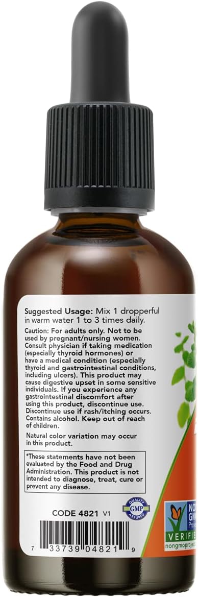 NOW Supplements, Ashwagandha Liquid Extract, Organic, Immune System Support, 2 fluid ounces : Health & Household