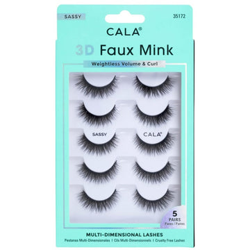 3D Faux Mink Lashes: Sassy (5 Pack)