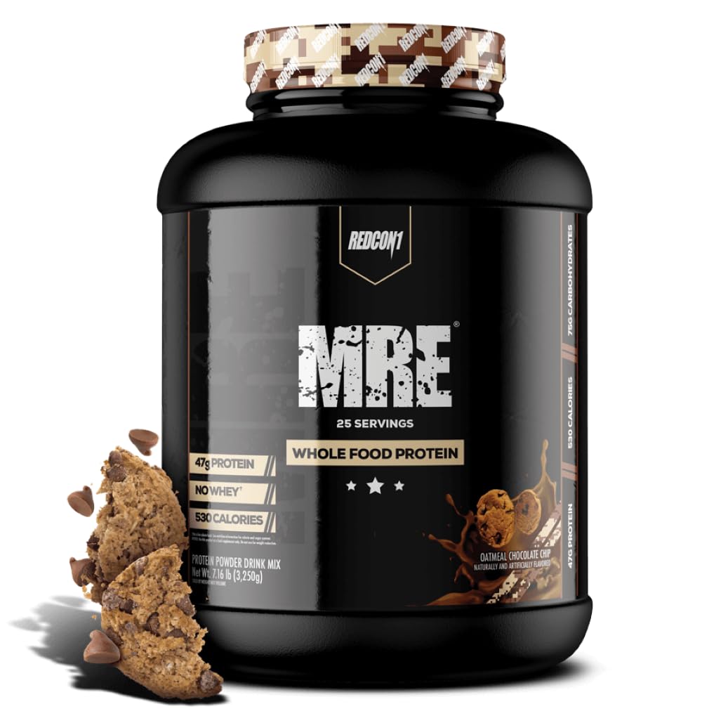 REDCON1 MRE Protein Powder, Oatmeal Chocolate Chip - Meal Replacement