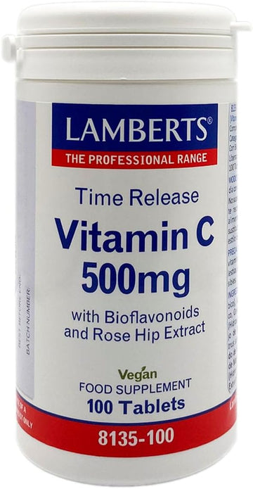 Lamberts Time Release Vitamin C 500Mg With Bioflavonoids - 100 Tablets