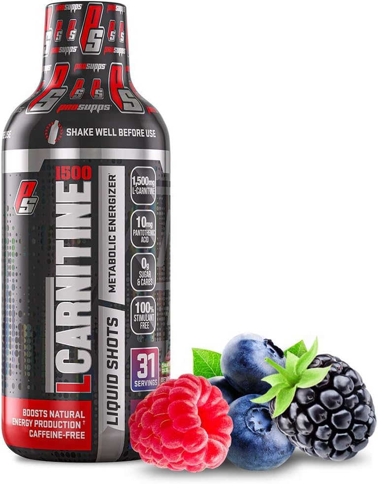 PROSUPPS L-Carnitine 1500 Stimulant Free Liquid Shots for Men and Wome