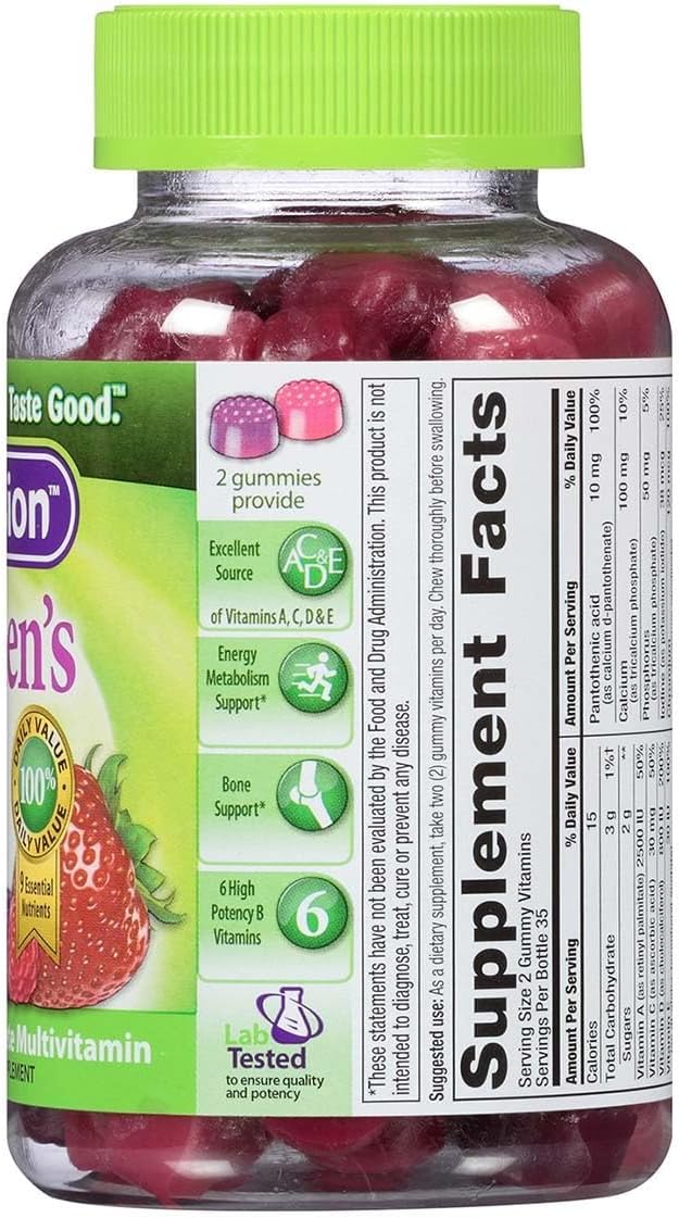 Vitafusion Women's Complete Multivitamin Gummies, Natural Berry, 70 Ct (4 Pack) (Bundle) : Health & Household