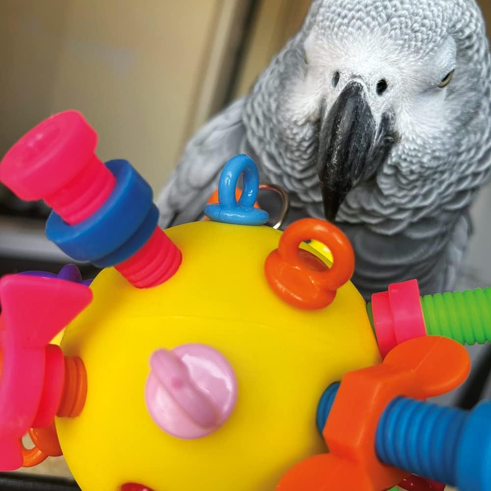 Northern Parrots Nuts, Bolts & Binkies Puzzle Parrot Toy