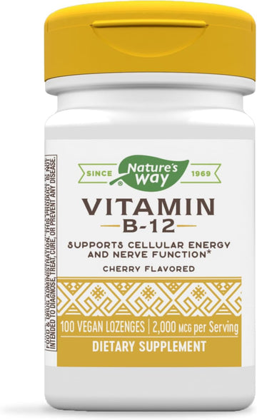 Nature'S Way Vitamin B12 Lozenge, 2,000 Mcg Per Serving, 100 Count
