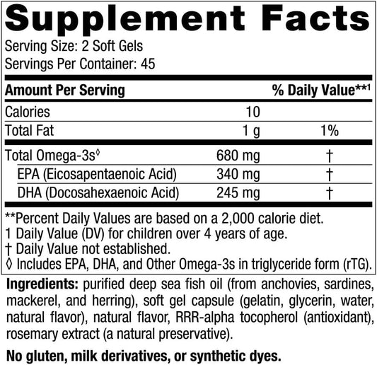 Nordic Naturals Ultimate Omega Jr., Strawberry - 90 Mini Soft Gels - 680 Total Omega-3s with EPA & DHA - Brain Health, Mood, Learning - Non-GMO - 45 Servings