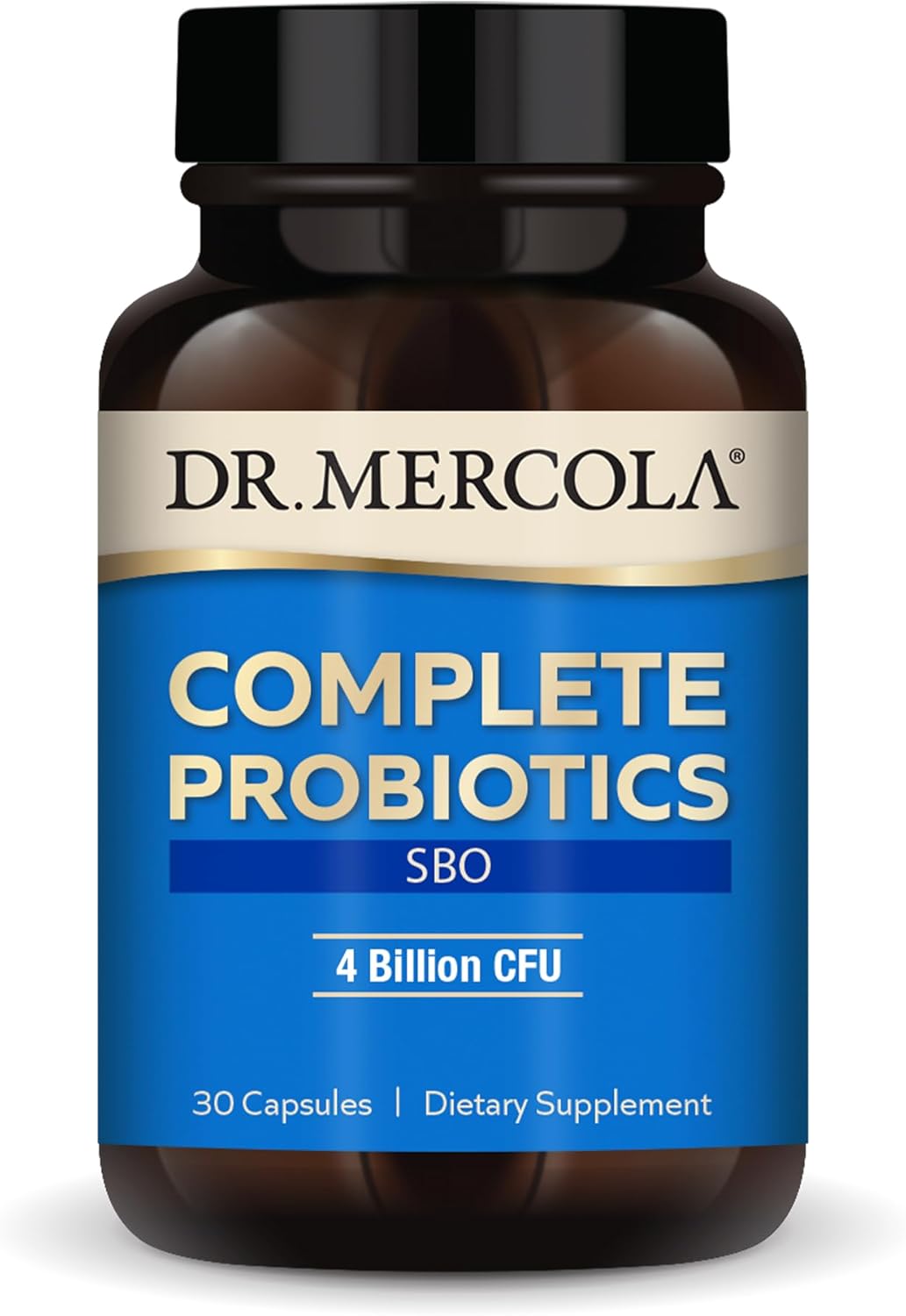Dr. Mercola Complete Probiotics Sbo, 30 Servings (30 Capsules), Sbo Probiotic, 4 Billion Cfu, Dietary Supplement, Supports Healthy Immune Function, Non-Gmo