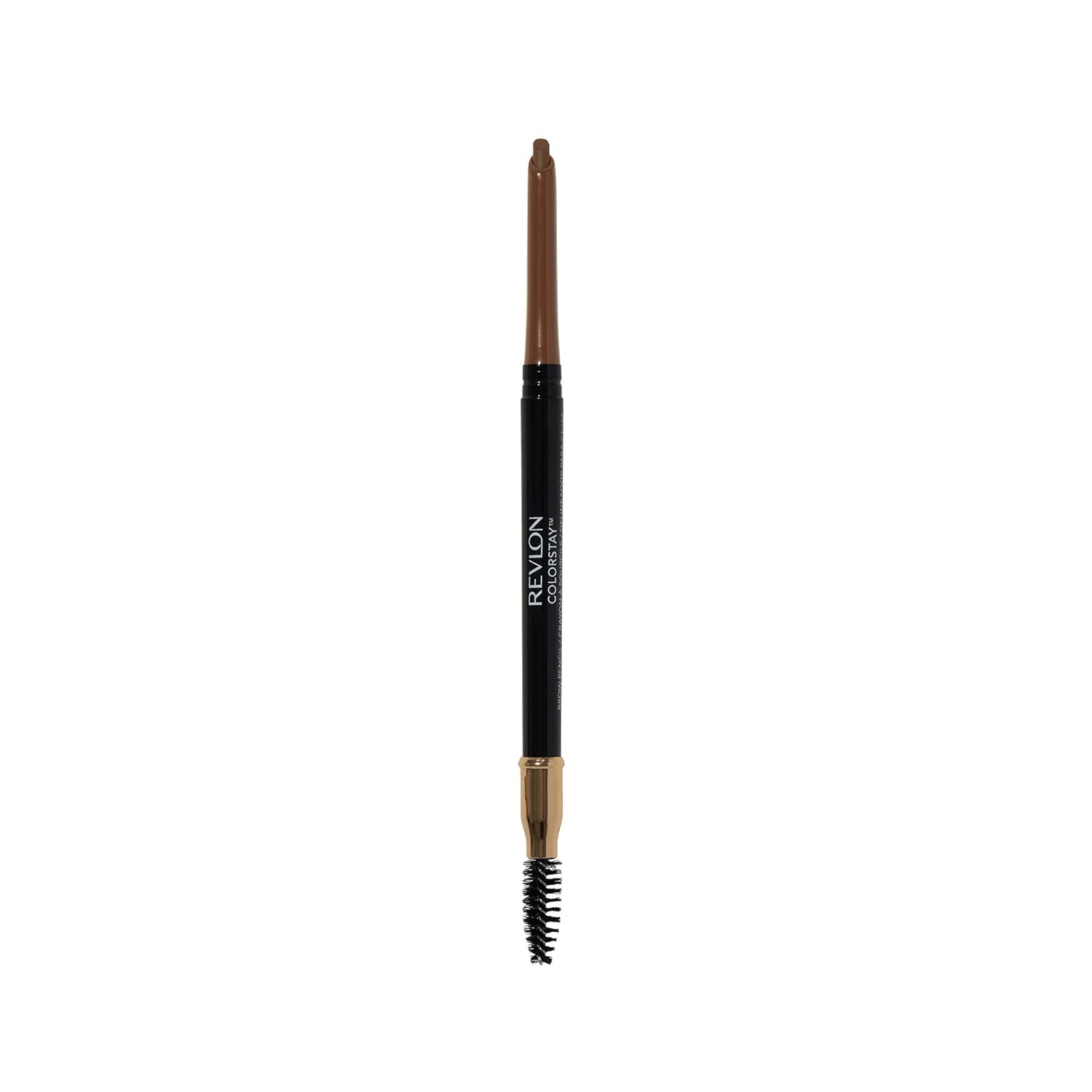 Revlon Colorstay Eyebrow Pencil With Spoolie Brush, Waterproof, Longwearing, Angled Tip Applicator For Perfect Brows, 210 Soft Brown, 0.021 Oz