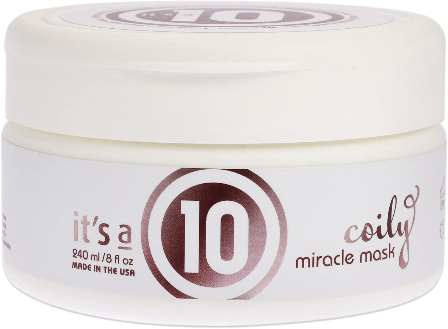 It’S A 10 Haircare - Coily Miracle Hair Mask, Hydrating And Nourishing Treatment For Curly And Wavy Hair, Natural Ingredients, 240Ml